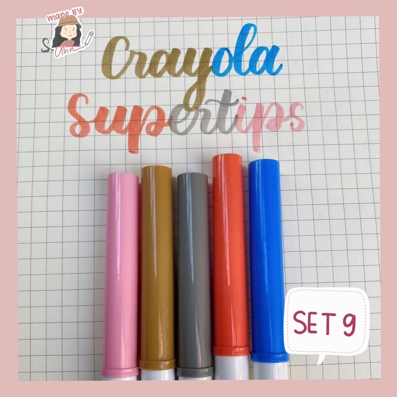 Set 5 bút CRAYOLA SUPERTIPS luyện viết calligraphy
