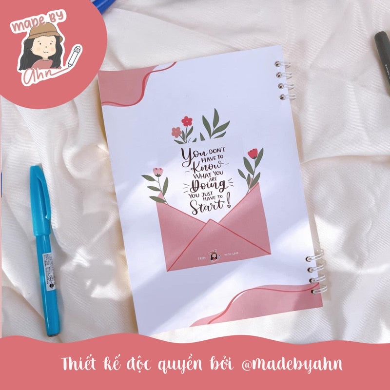 [UPDATE 2024] Sổ tay “21 ngày chinh phục Calligraphy” - MADE BY AHN thiết kế