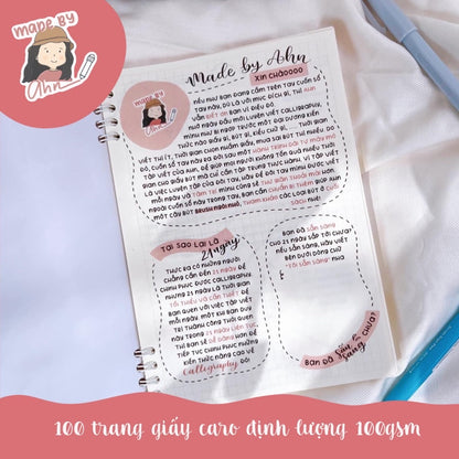 [UPDATE 2024] Sổ tay “21 ngày chinh phục Calligraphy” - MADE BY AHN thiết kế
