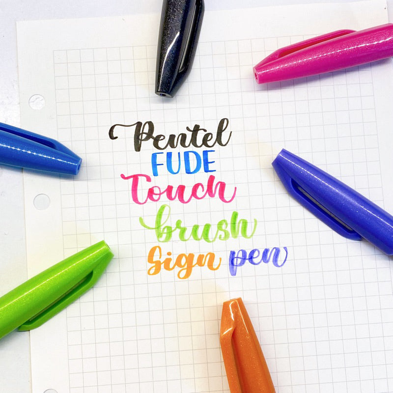 Bút Pentel Touch Pen luyện Calligraphy (Hàng nội địa Nhật) - Phù hợp với người mới tập viết