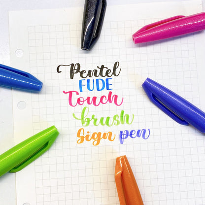 Bút Pentel Touch Pen luyện Calligraphy (Hàng nội địa Nhật) - Phù hợp với người mới tập viết