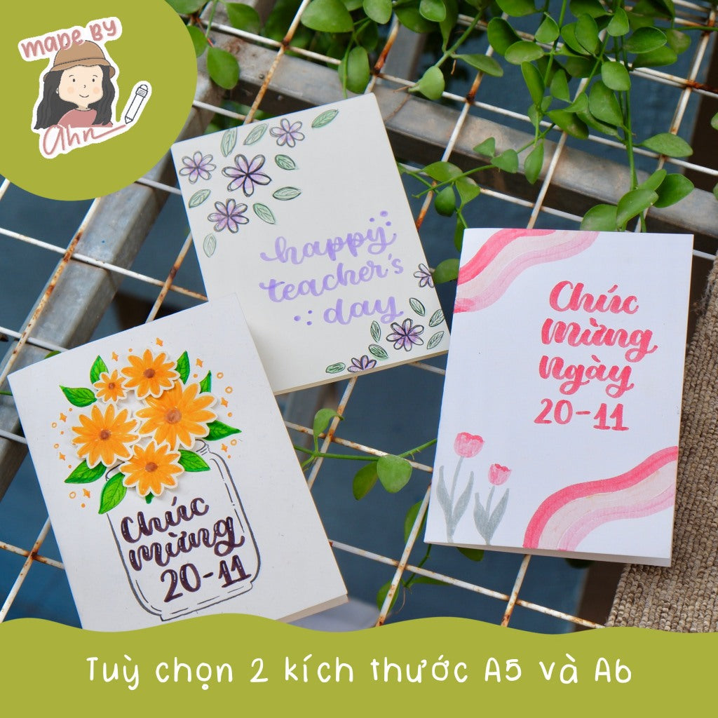 Thiệp handmade chúc mừng ngày nhà giáo 20/11, quốc tế phụ nữ 8/3, việt nam 20/10, sinh nhật, kỷ niệm, vv..