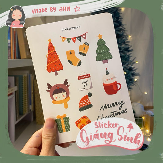 Sticker Giáng Sinh trang trí sổ tay, bullet journal,… - MADE BY AHN thiết kế