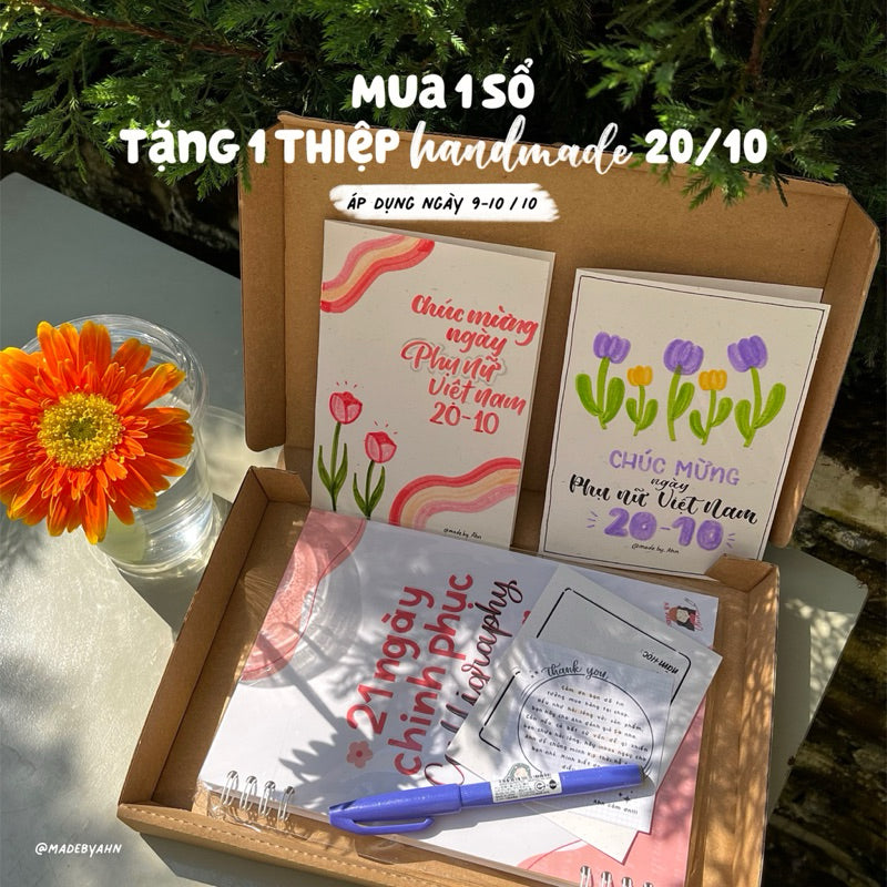 [UPDATE 2024] Sổ tay “21 ngày chinh phục Calligraphy” - MADE BY AHN thiết kế