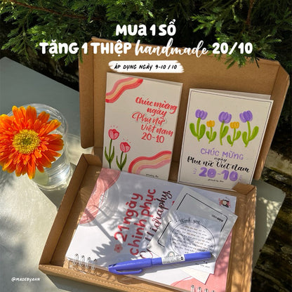 [UPDATE 2024] Sổ tay “21 ngày chinh phục Calligraphy” - MADE BY AHN thiết kế